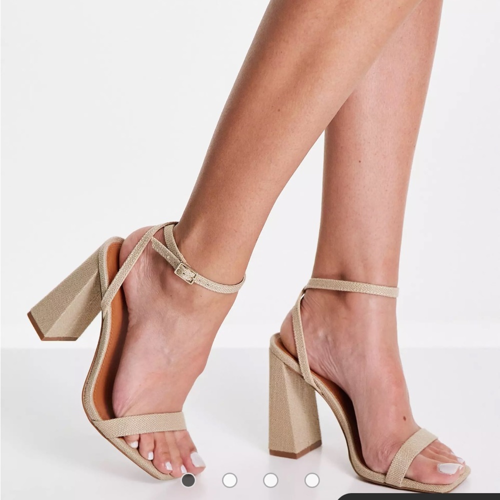Asos Design Nora Barely There Block Heel Sandals … - image 2